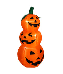 Lighted Inflatable Jack-O-Lantern Trio Halloween Outdoor Yard Decoration