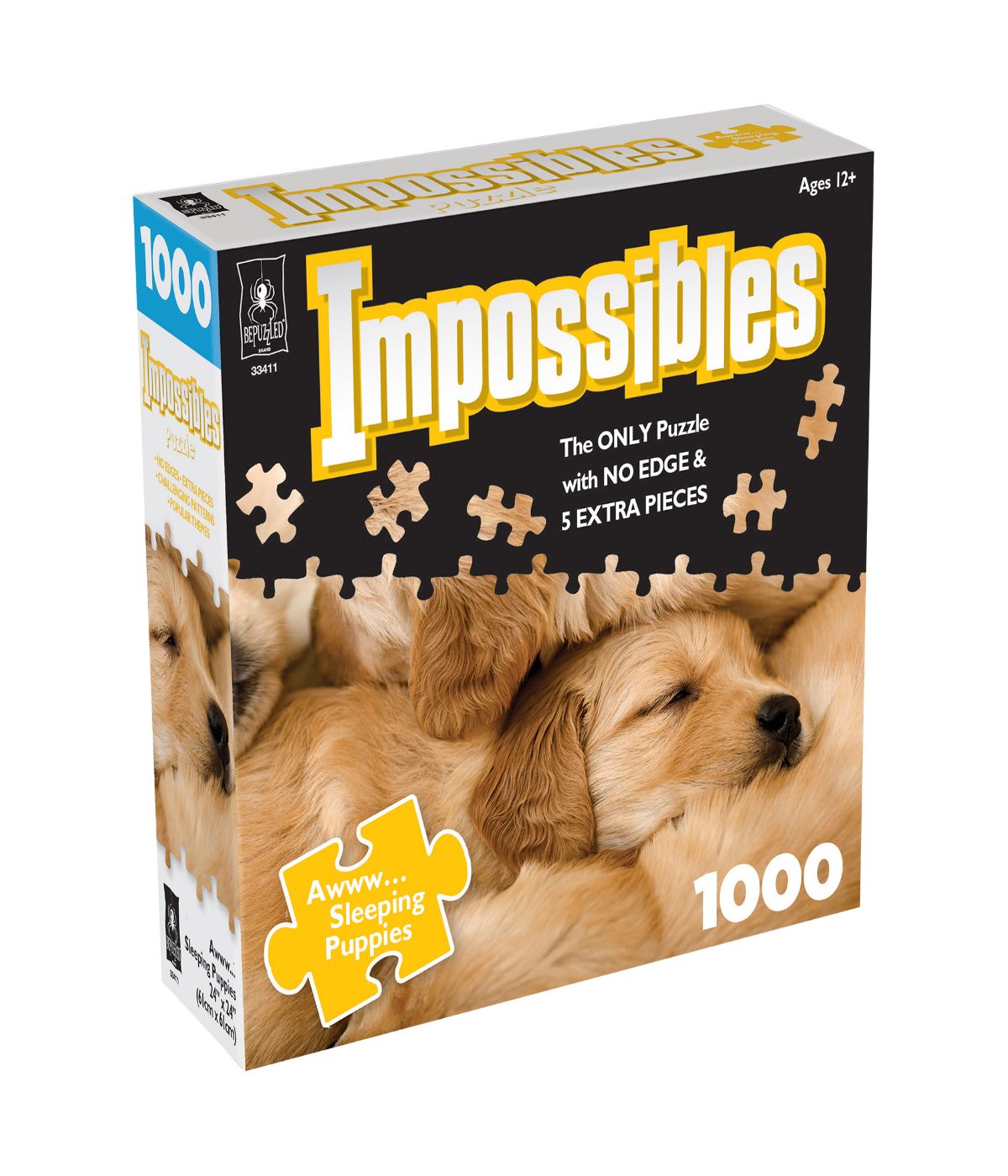  Impossibles Puzzle - Awww... Sleeping Puppies: 1000 Pcs Multi - Multi - Bonton