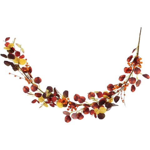 5' X 8" Berries and Leaves Artificial Fall Harvest Garland  Unlit