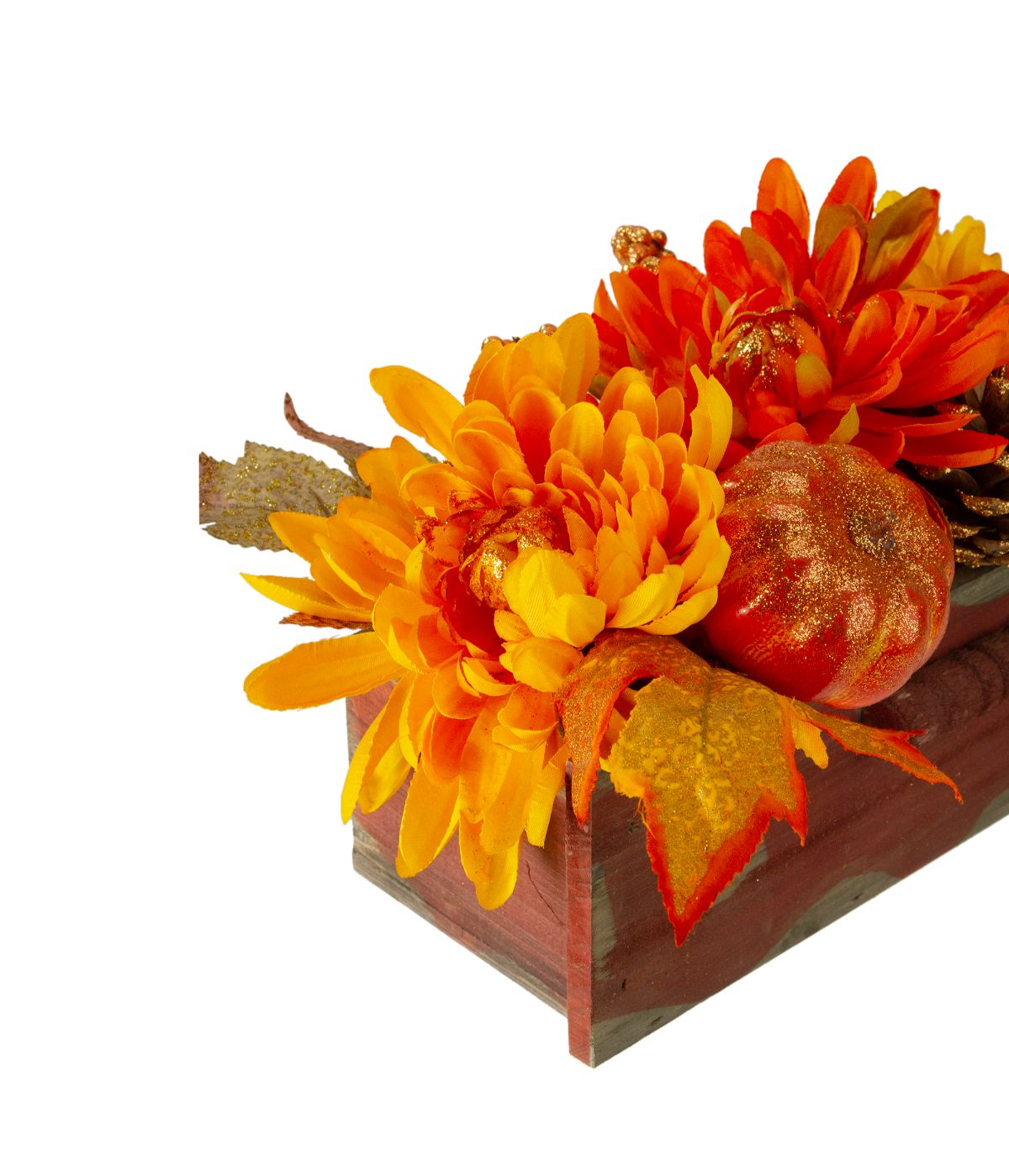  Autumn Harvest Maple Leaf and Berry Arrangement Centerpiece Orange - Orange - Bonton