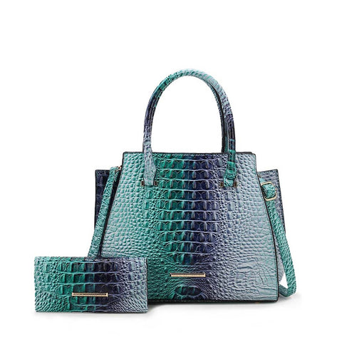 Miriam Croc Tote Bag and Set