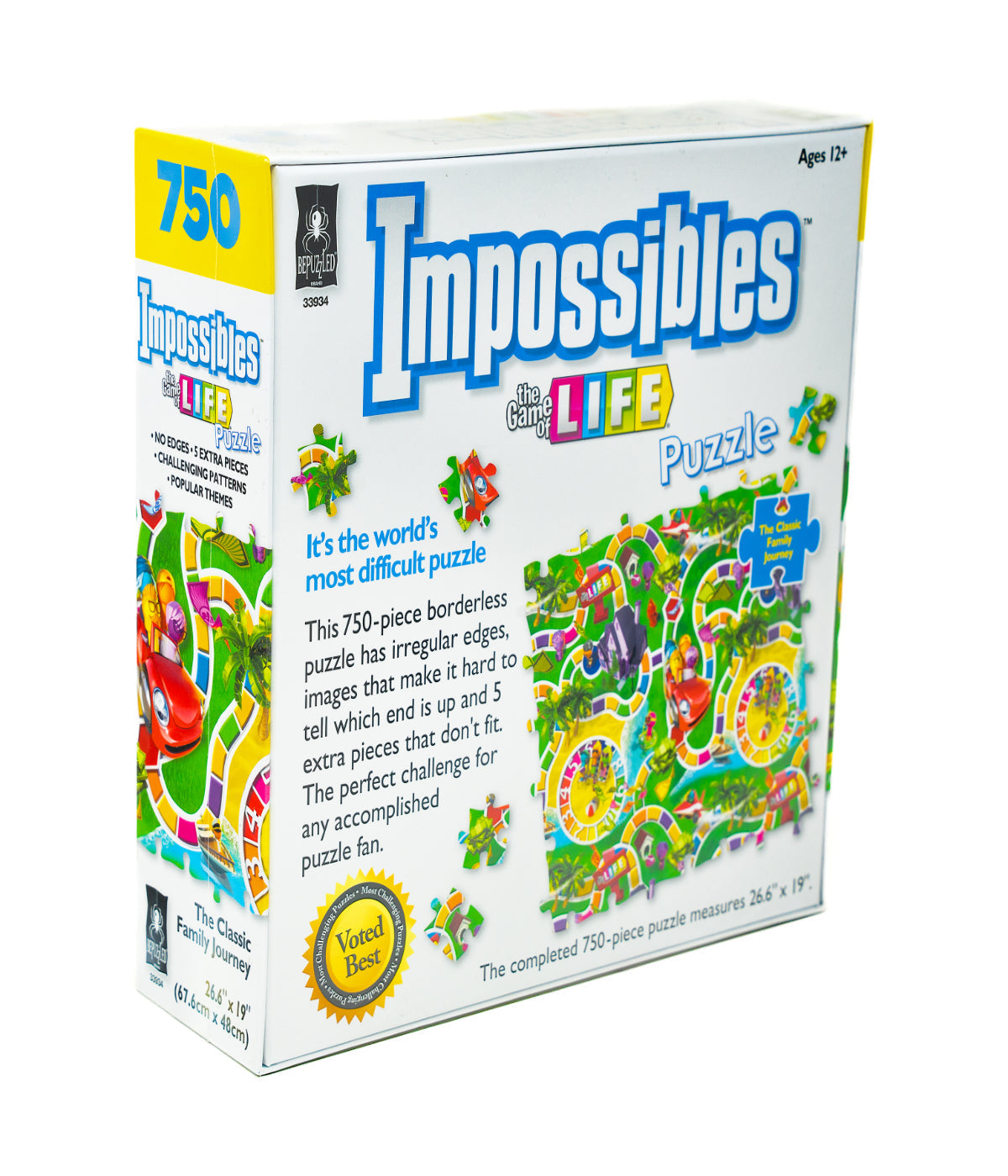  Impossibles Puzzle - Hasbro The Game of Life: 750 Pcs Multi - Multi - Bonton