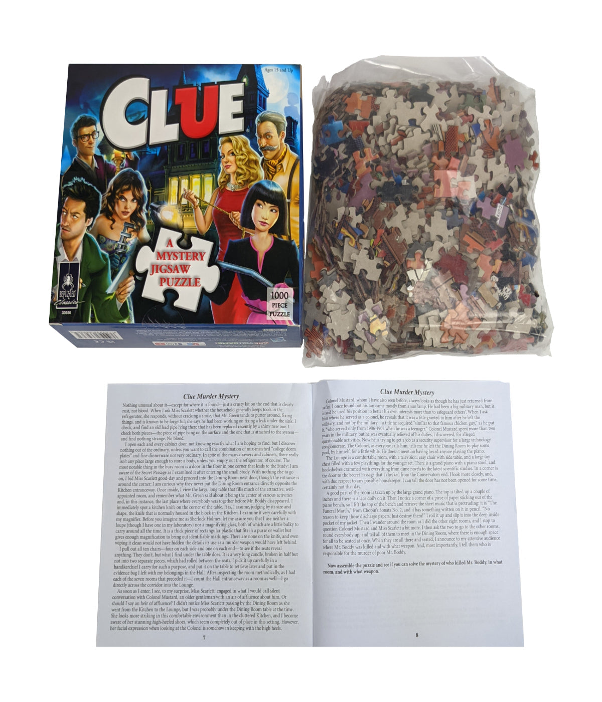  Clue - A Mystery Jigsaw Puzzle: 1000 Pcs Multi - Multi - Bonton