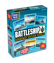 Collage World Puzzle - Battleship Normandy Edition Puzzle: 500 Pcs Multi