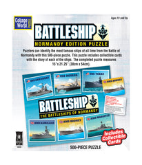 Collage World Puzzle - Battleship Normandy Edition Puzzle: 500 Pcs Multi