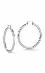 Large Tube Hoop Earrings