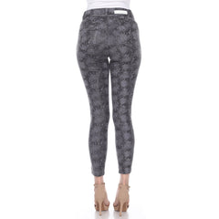 Faux Suede Snake Print Pants