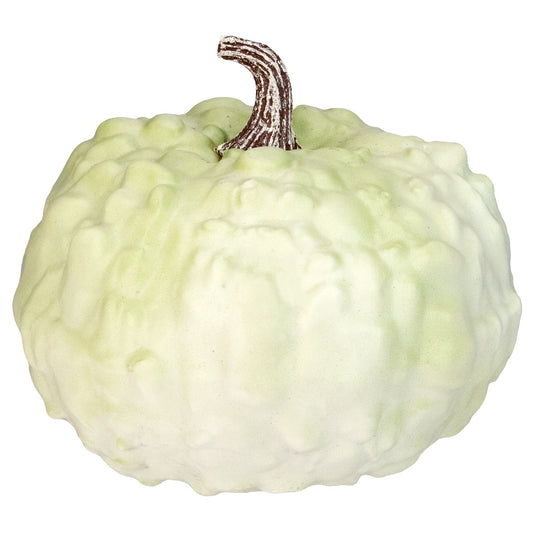 7.5" Light Green Textured Gourd Autumn Table Decoration