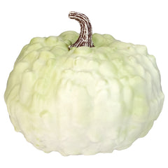 7.5" Light Green Textured Gourd Autumn Table Decoration