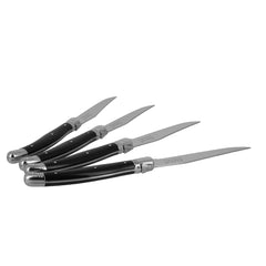 Set of 4 Laguiole Black Steak Knives