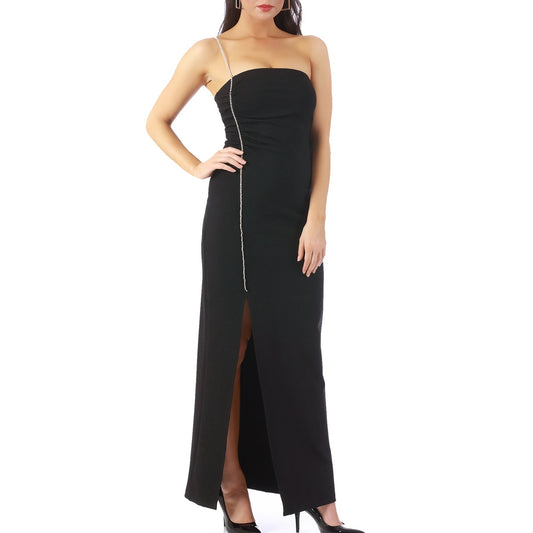 InstantFigure Long Dress Rhinestone Strap 168250