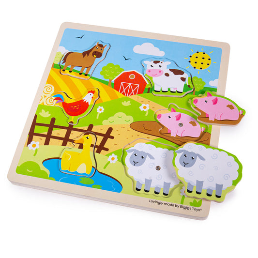 Sound Puzzles - Farm by Bigjigs Toys US