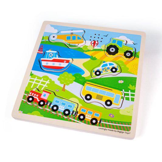 Sound Puzzles - Transport by Bigjigs Toys US