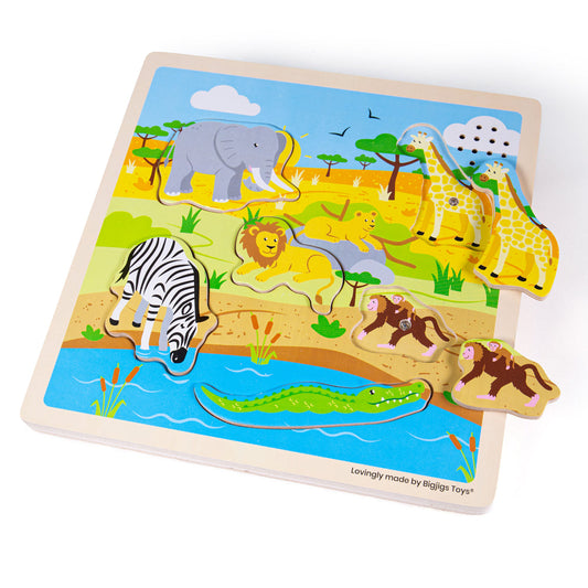 Sound Puzzles - Safari by Bigjigs Toys US