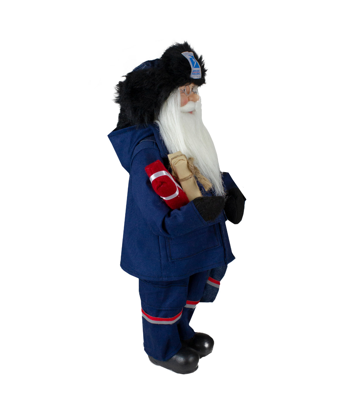 United States Postal Service Mail Carrier Santa Claus Christmas Figure, 18"