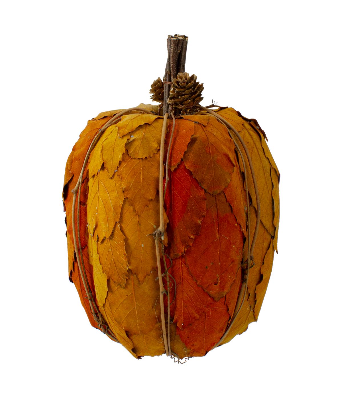  Orange and Brown Fall Harvest Tabletop Pumpkin Orange - Orange - Bonton