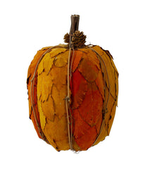 Orange and Brown Fall Harvest Tabletop Pumpkin Orange