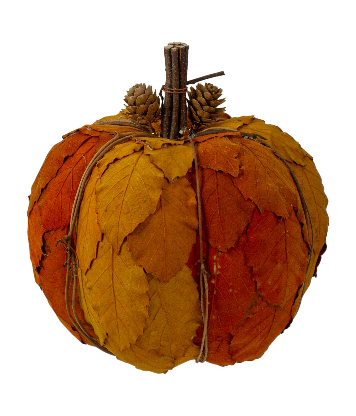  Orange and Brown Fall Harvest Tabletop Pumpkin Orange - Orange - Bonton