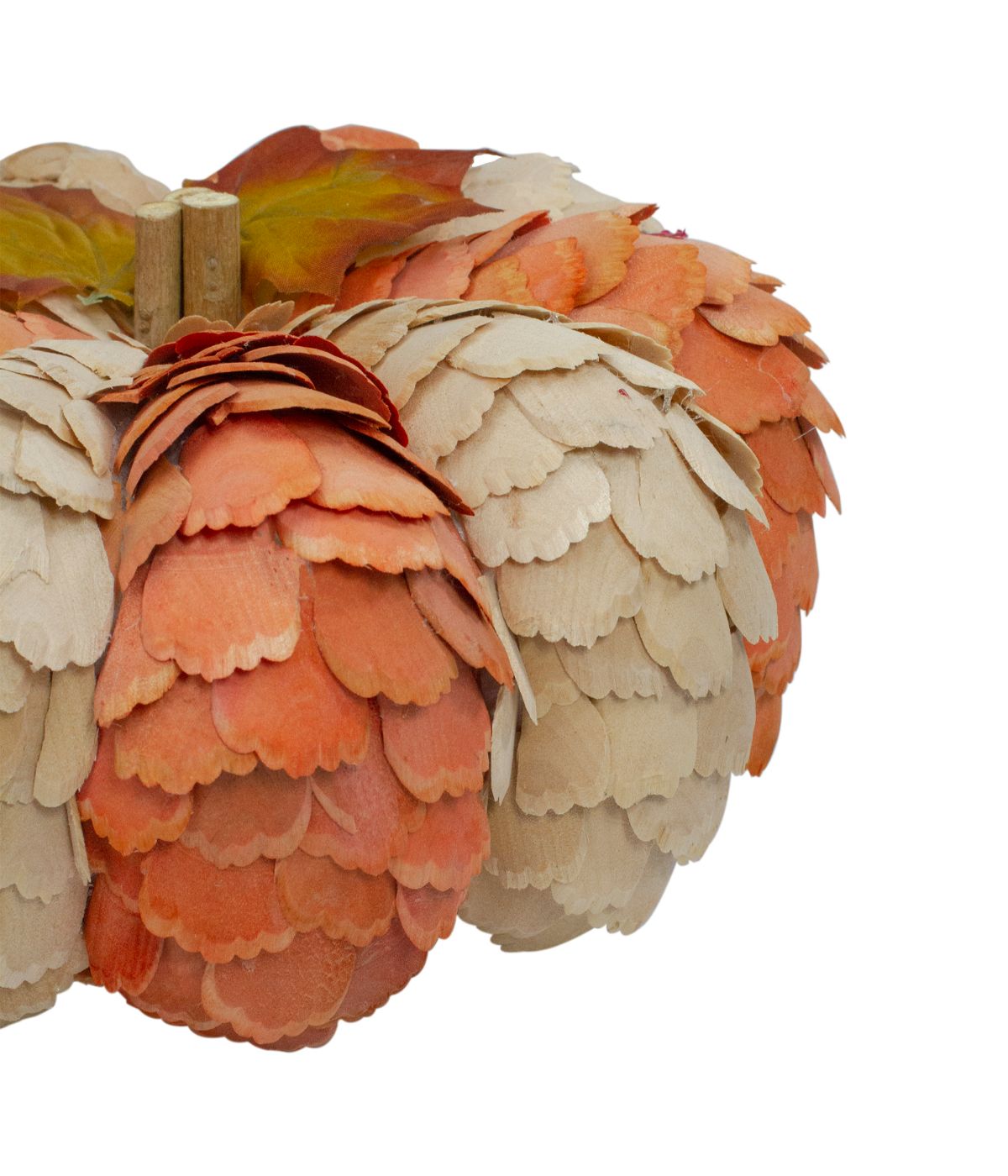  Brown and Orange Autumn Harvest Tabletop Pumpkin Orange - Orange - Bonton