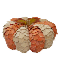 Brown and Orange Autumn Harvest Tabletop Pumpkin Orange