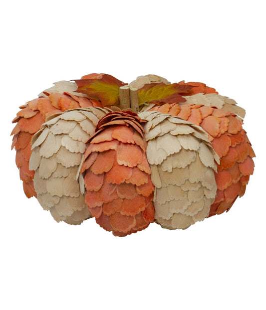 Brown and Orange Autumn Harvest Tabletop Pumpkin Orange