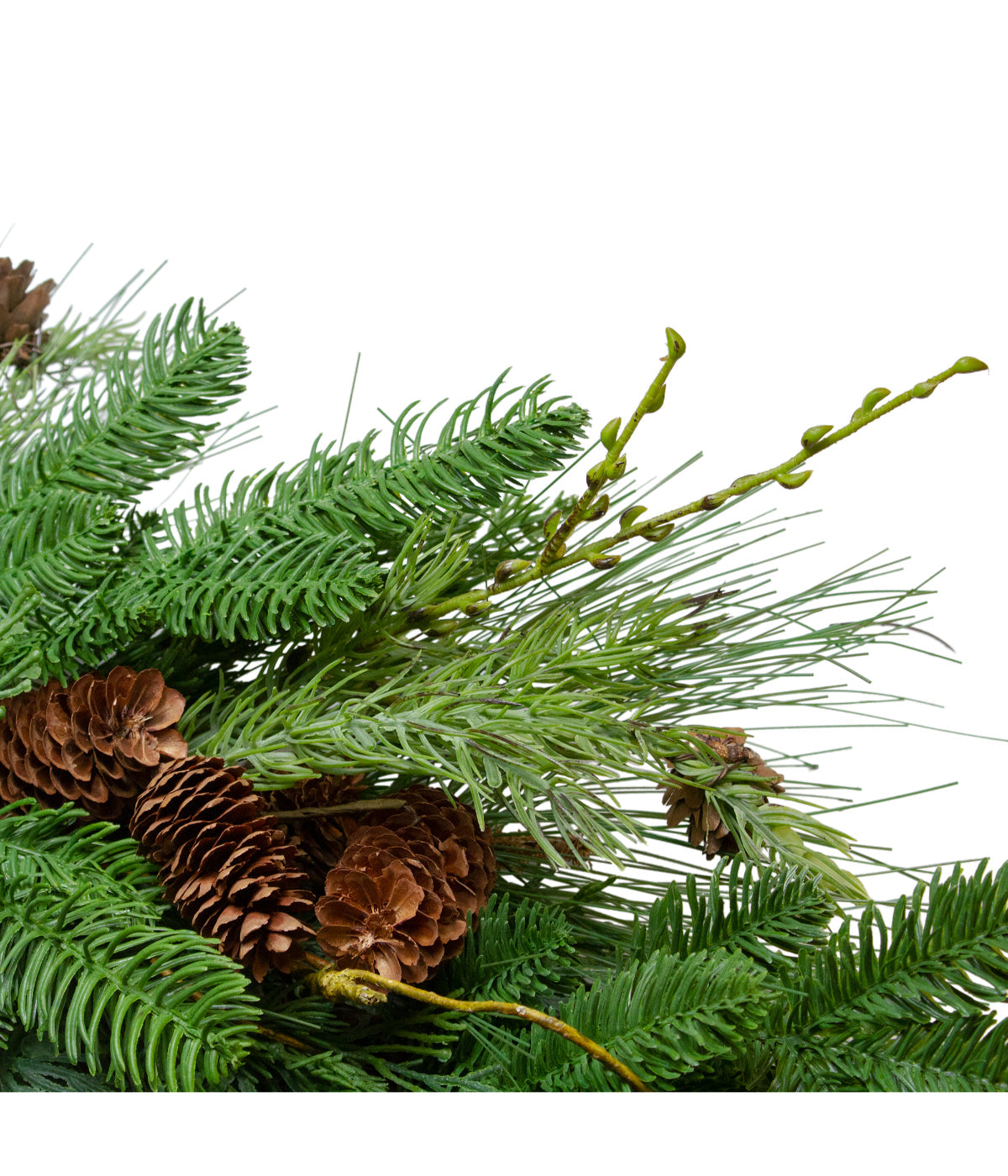  Pine Cone and Cedar Artificial Christmas Wreath, 32