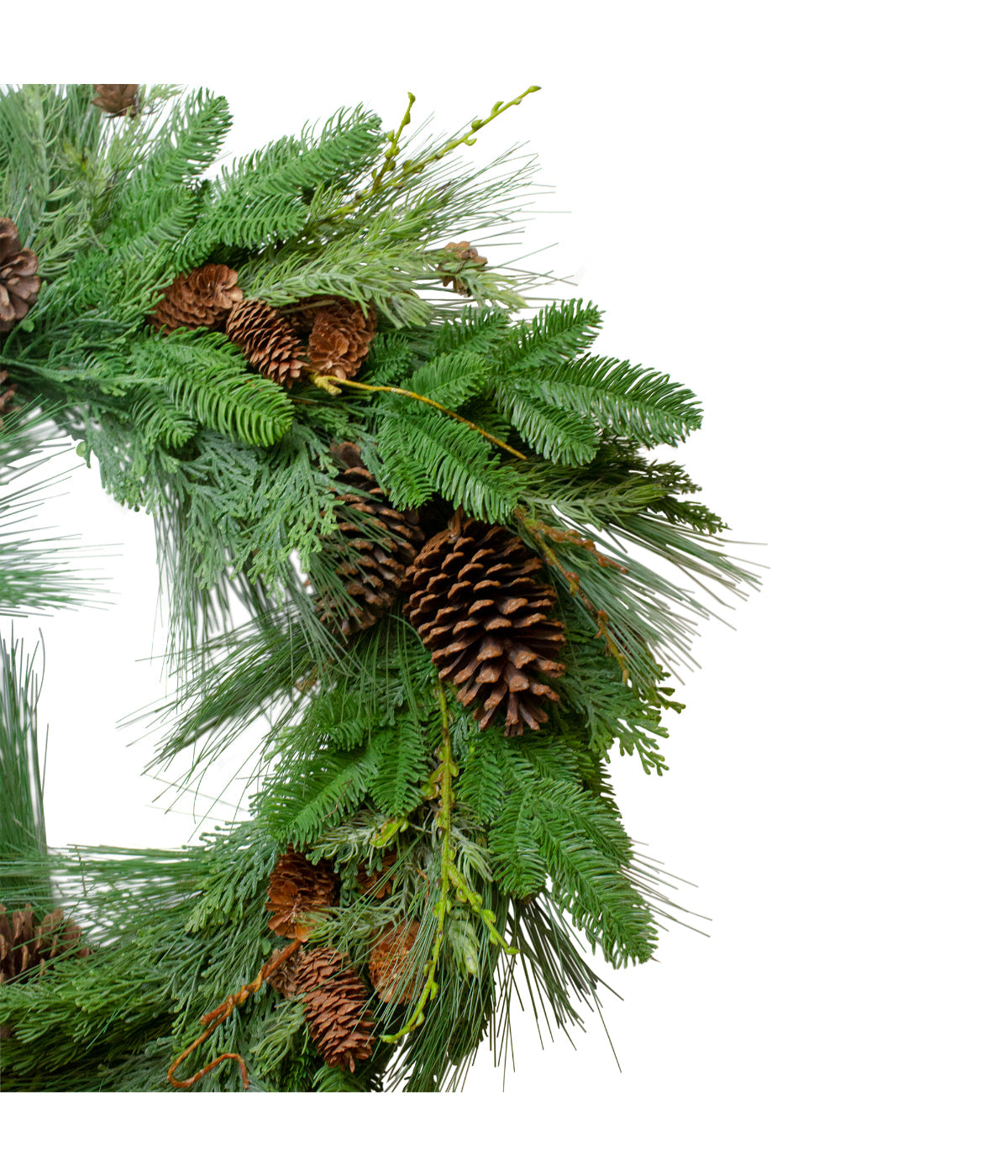  Pine Cone and Cedar Artificial Christmas Wreath, 32