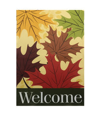 Welcome Autumn Harvest Outdoor Garden Flag Beige