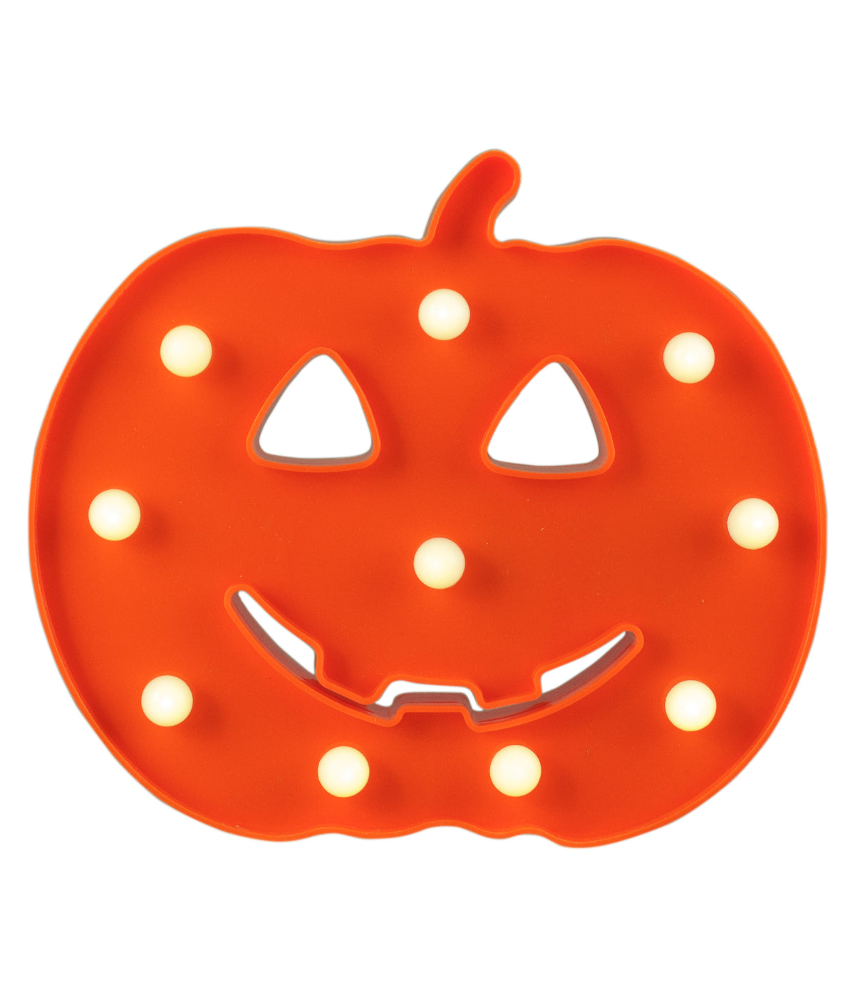  NorthLight Lighted Orange Jack-O-Lantern Halloween Marquee Sign - Orange - Bonton