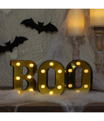 Lighted "BOO" Halloween Marquee Sign