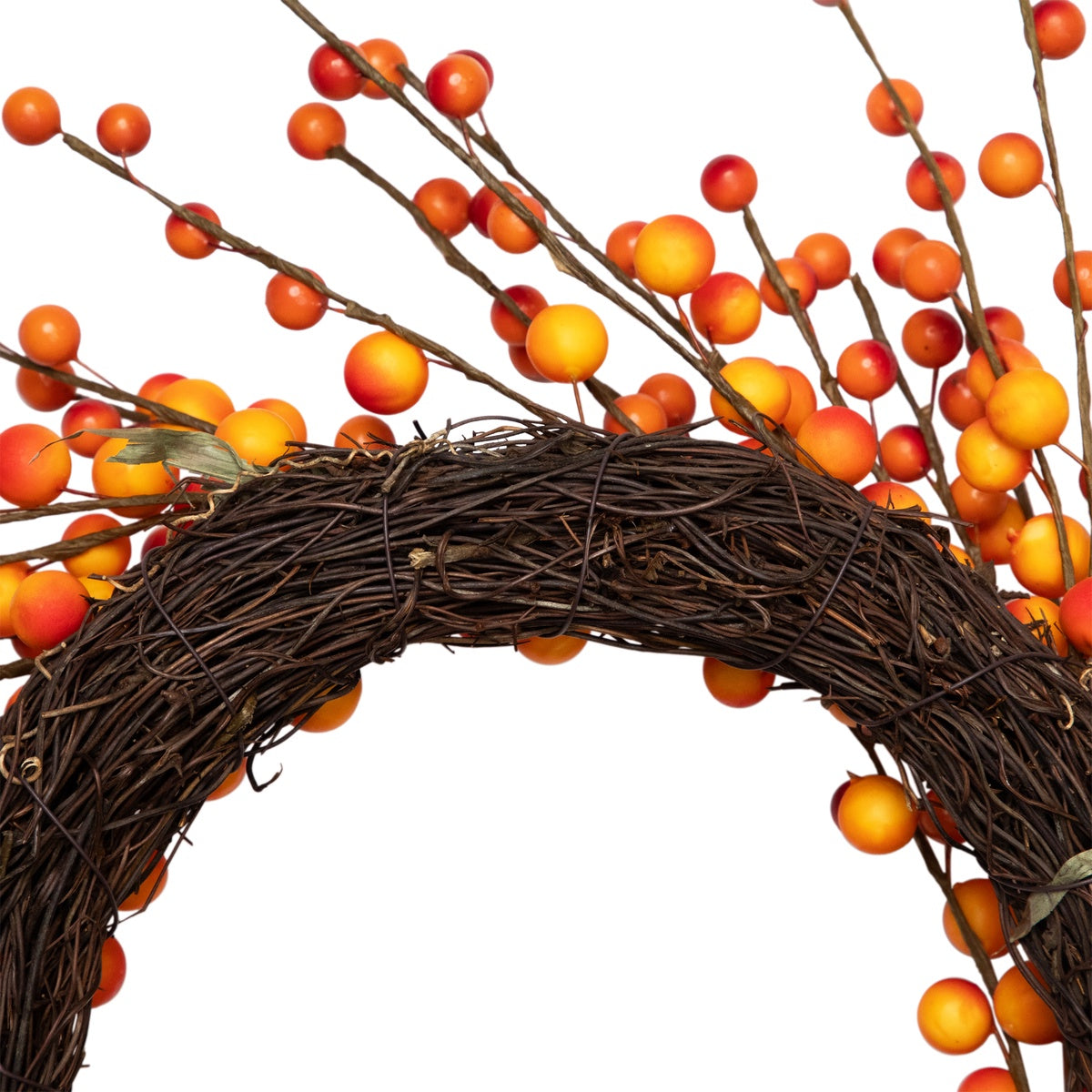  Northlight Artificial Berries Fall Harvest Twig Wreath - 14