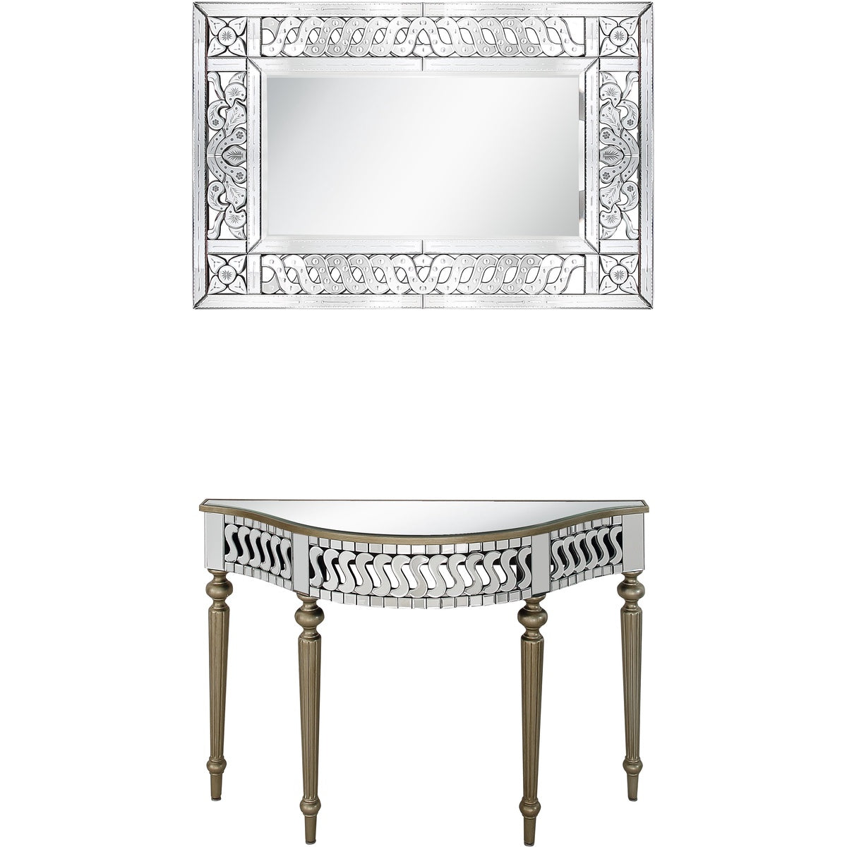  Atelier Wall Mirror and Console Table - Mirror - Bonton