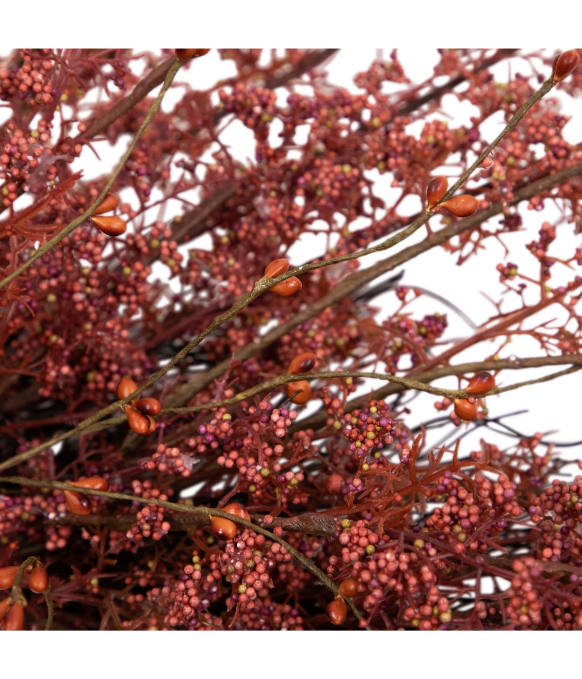  Autumn Harvest Burgundy Berry Artificial Wreath Red - Red - Bonton