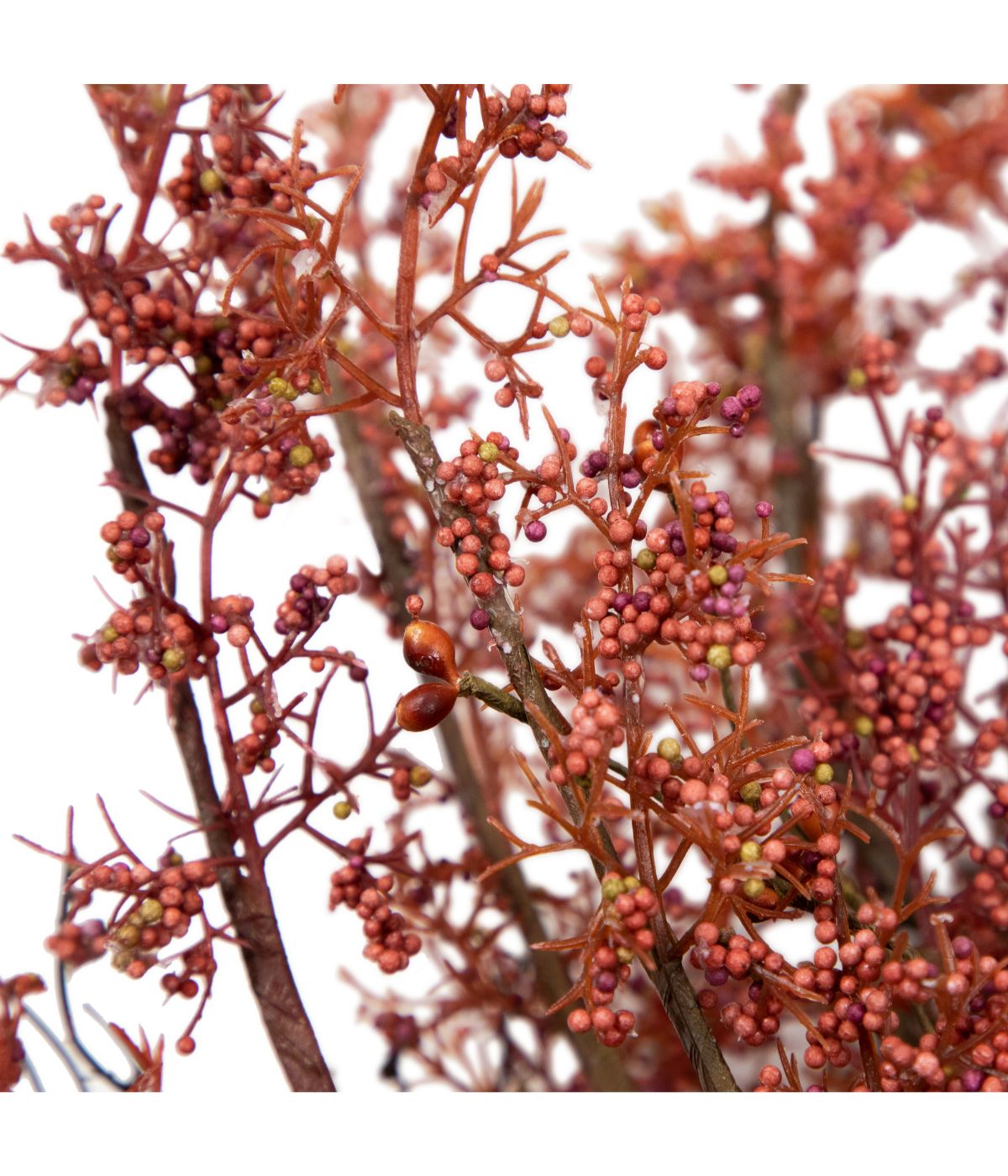  Autumn Harvest Burgundy Berry Artificial Wreath Red - Red - Bonton