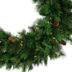 Pre-Lit Royal Oregon Pine Artificial Christmas Wreath - 48" - Clear Lights