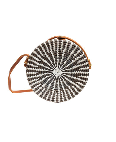 Ata Bali - Small Crossbody - Black/White / One Size
