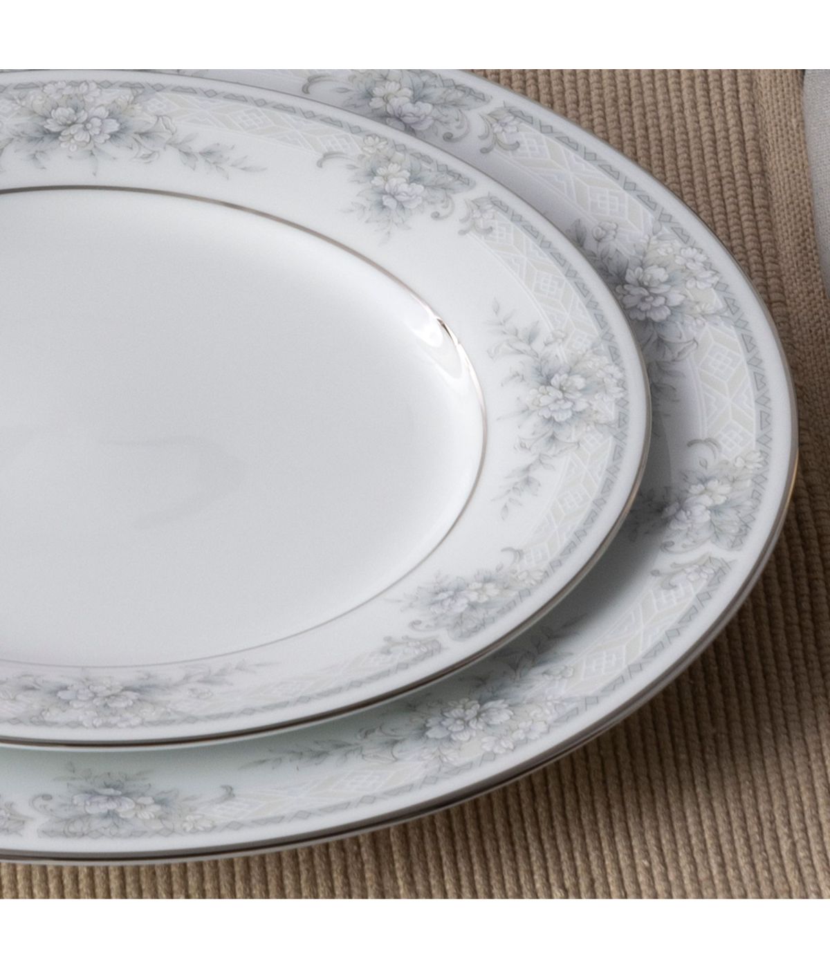  Noritake Sweet Leilani 5 Piece Place Setting - Gray - Bonton