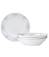  Noritake Sweet Leilani Set of 4 Soup Bowls - Gray - Bonton