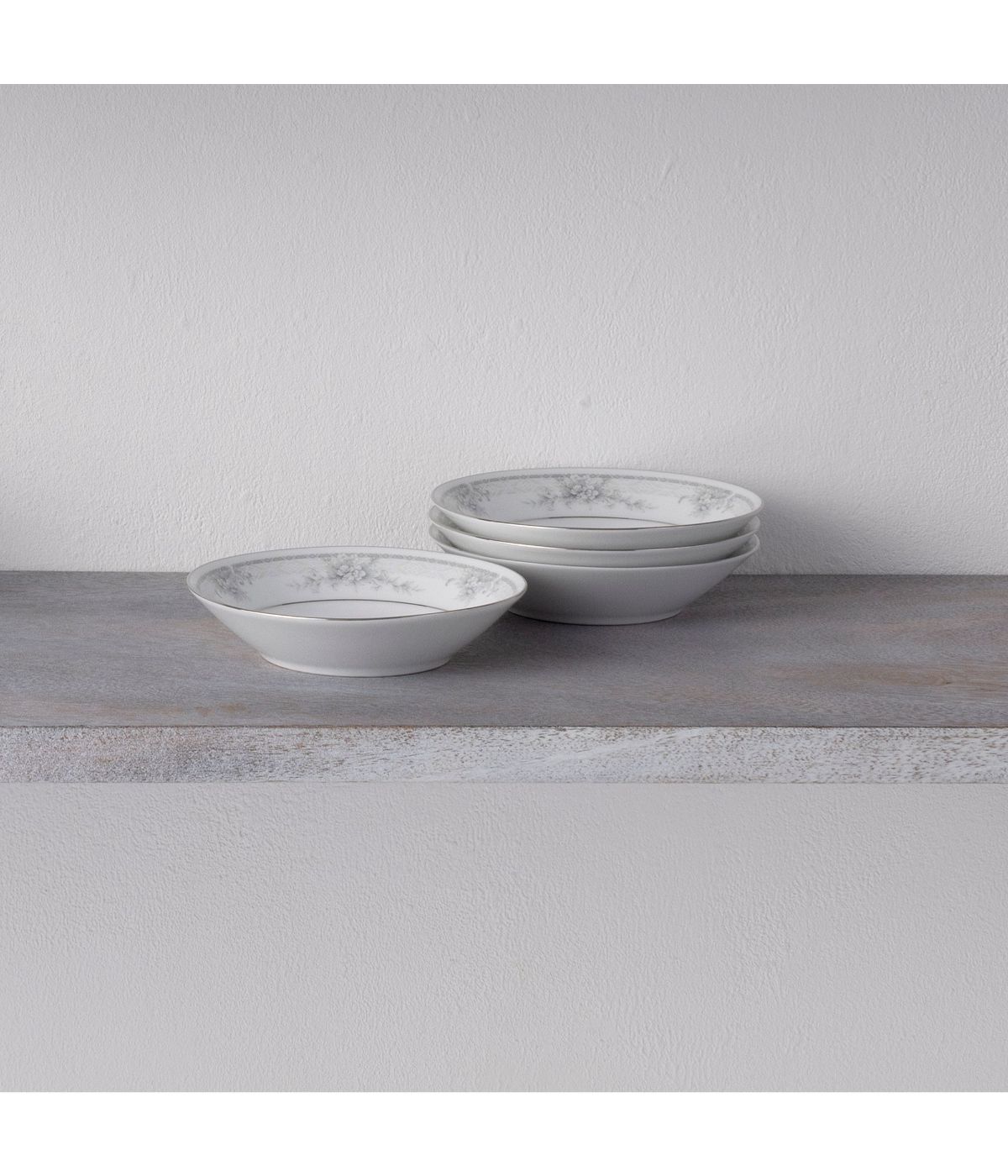  Noritake Sweet Leilani Set of 4 Fruit Bowls - Gray - Bonton