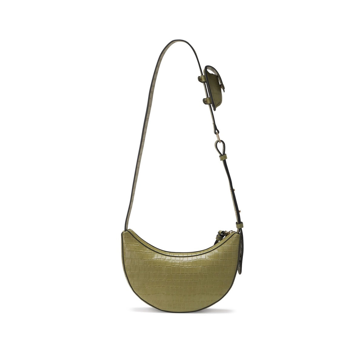  Oryany Rookie Croco  - Classic Medium Crossbody - Leaf Olive - Bonton