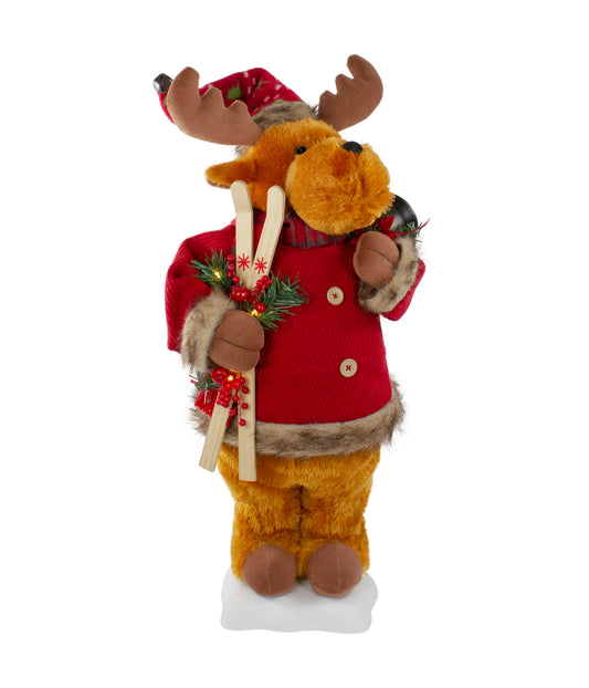 Lighted & Animated Musical Moose Christmas Figure 24"