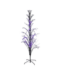 Pre-Lit Black Cascade Outdoor Halloween Twig Tree