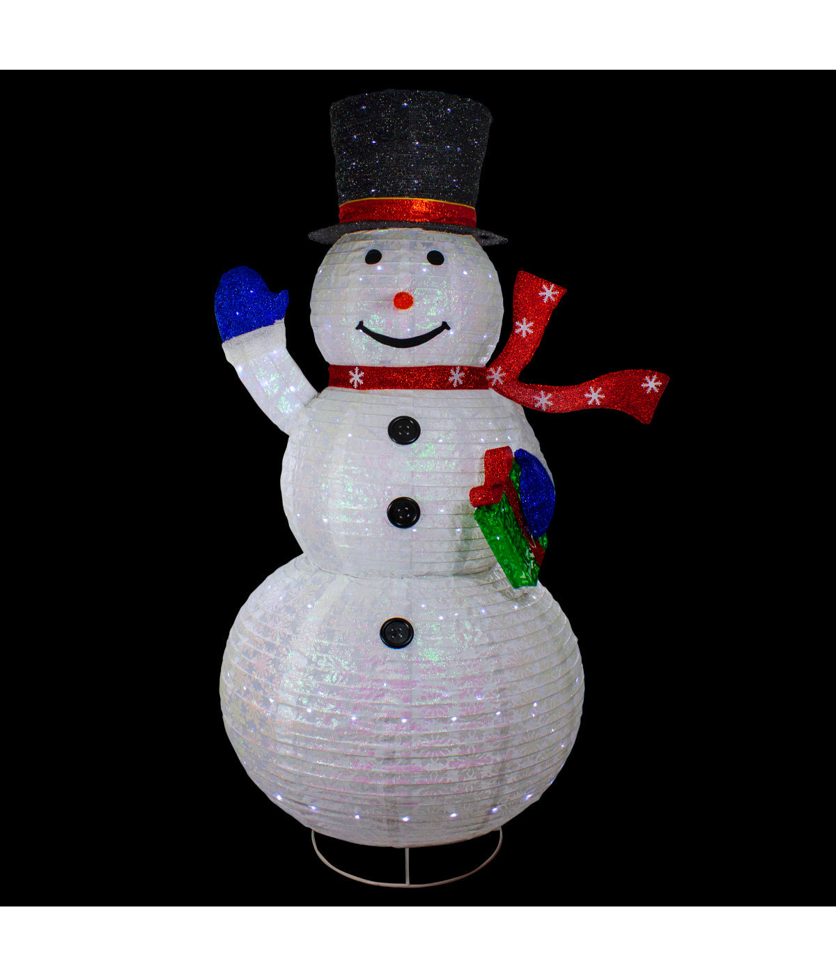  NorthLight White Iridescent Twinkling Snowman LED Lighted Outdoor Christmas Decoration, 71