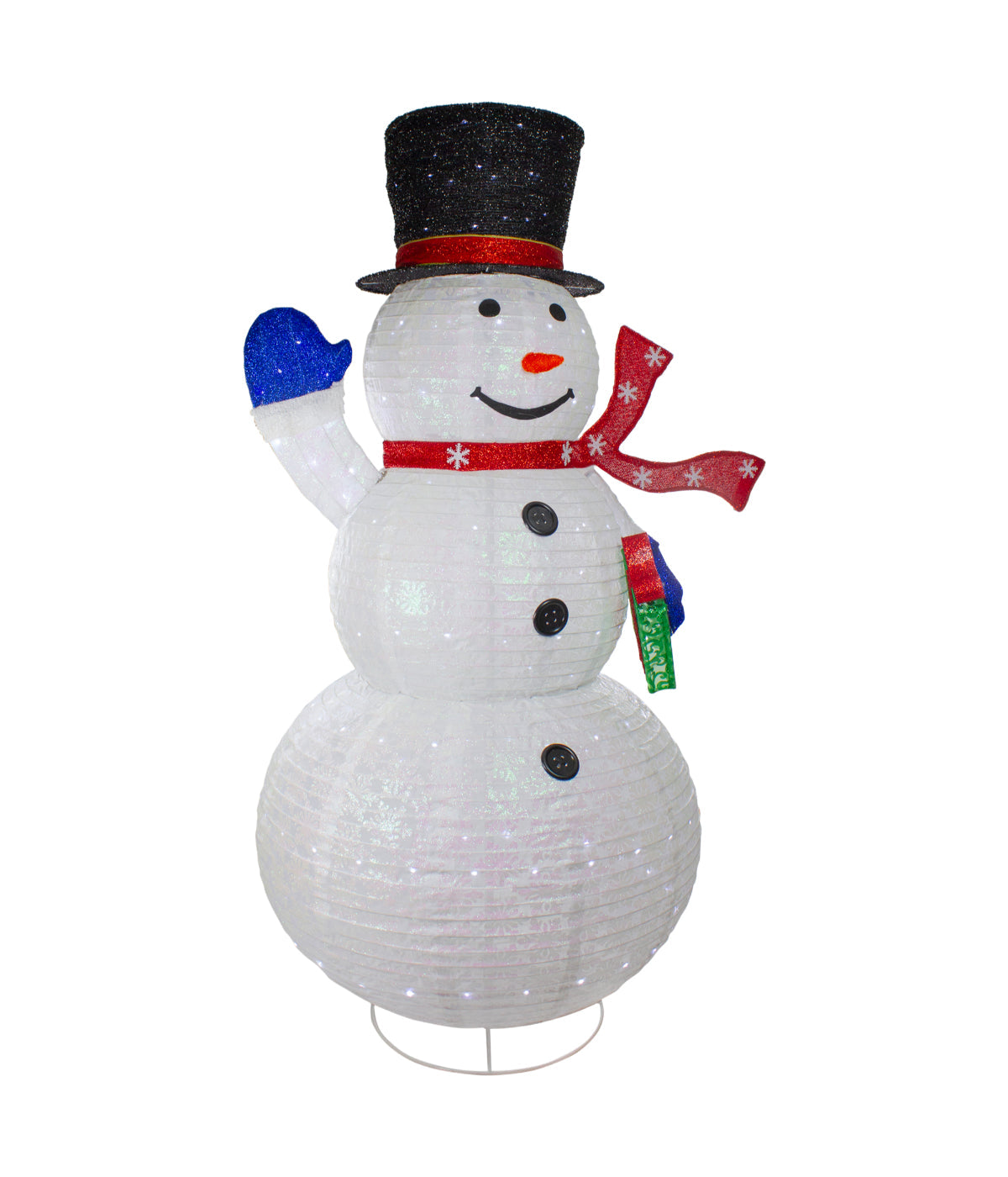  NorthLight White Iridescent Twinkling Snowman LED Lighted Outdoor Christmas Decoration, 71