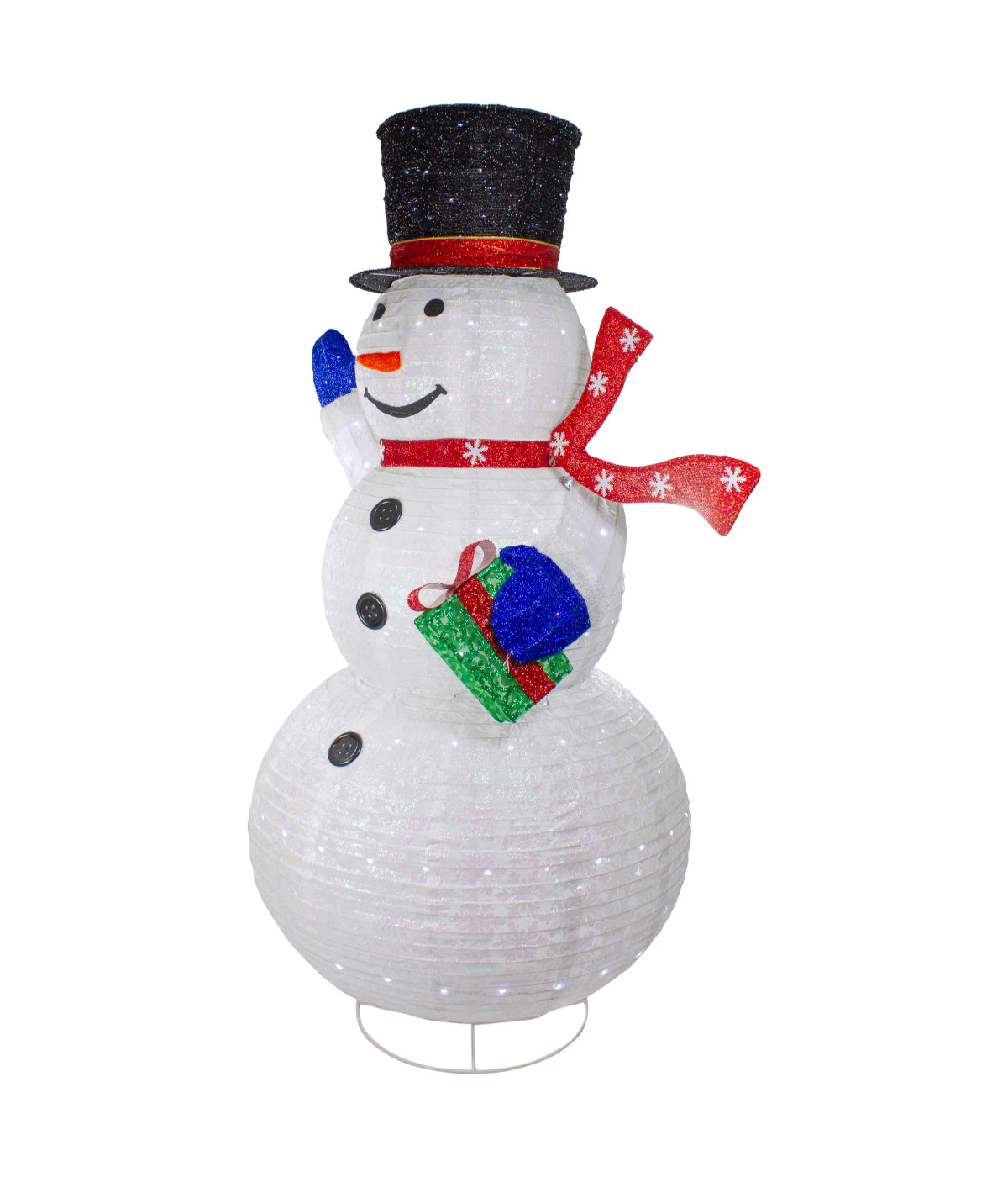  NorthLight White Iridescent Twinkling Snowman LED Lighted Outdoor Christmas Decoration, 71