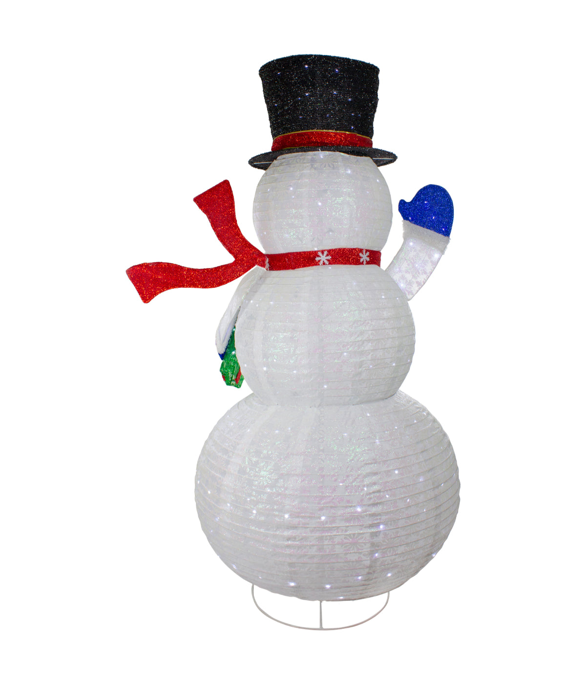  NorthLight White Iridescent Twinkling Snowman LED Lighted Outdoor Christmas Decoration, 71