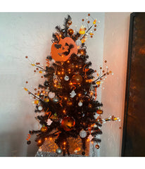 Pre-Lit Black Noble Spruce Artificial Halloween Tree