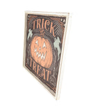 Trick or Treat Jack O Lantern Halloween Wall Sign