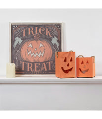 Trick or Treat Jack O Lantern Halloween Wall Sign