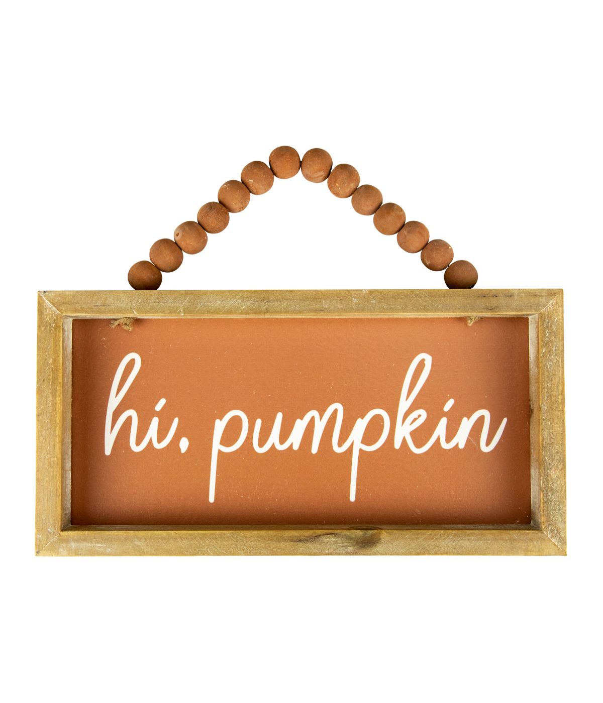  Orange Hi Pumpkin Autumn Harvest Wall Sign Orange - Orange - Bonton